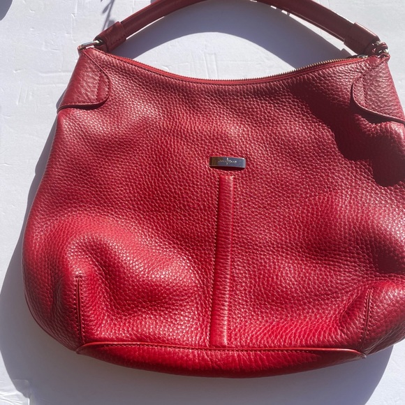 Cole Haan Rounded Hobo Caribbean, Leather, Red - Picture 16 of 16
